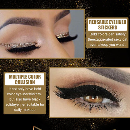 Glitter Eyeliner Stickers with False Eyelashes 7