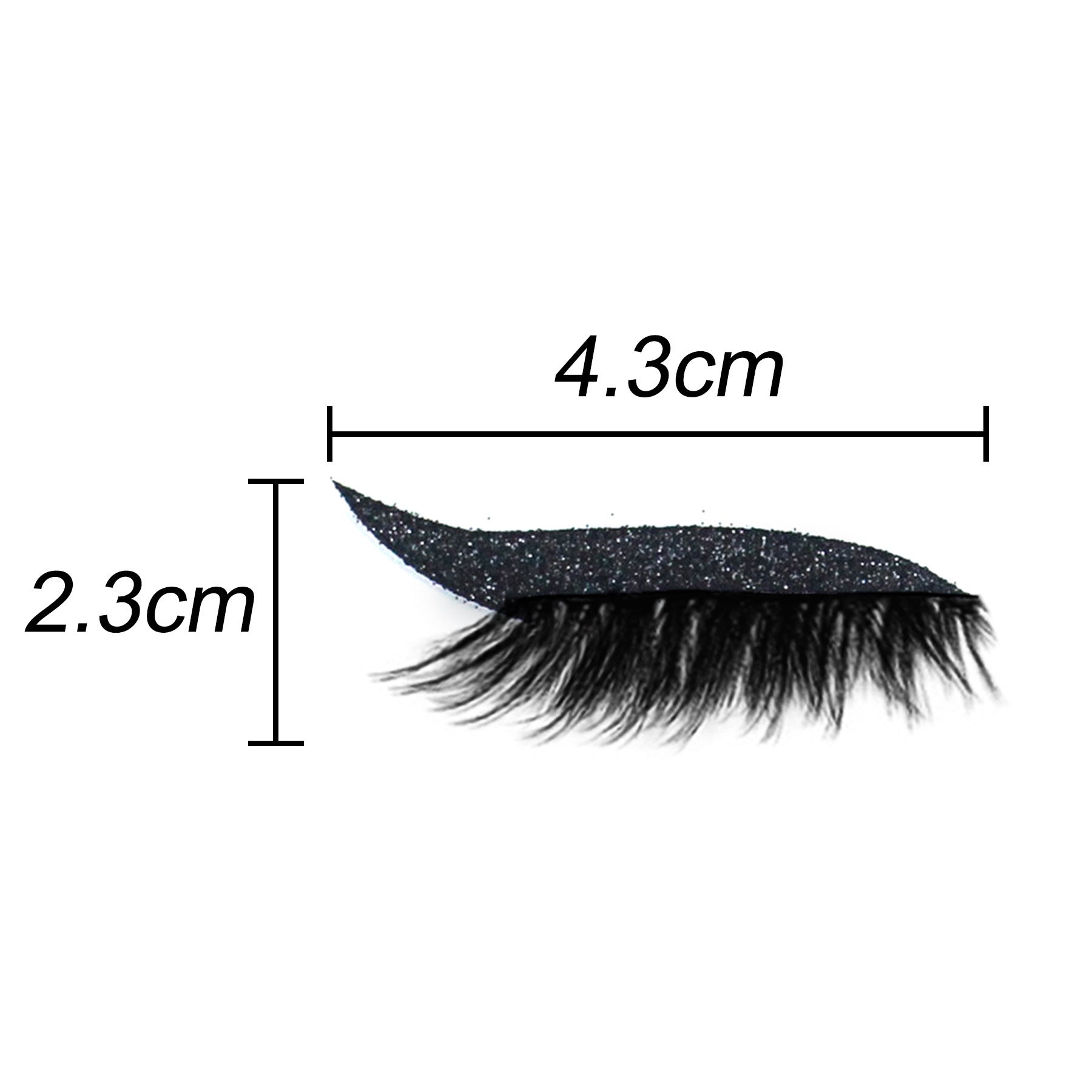 Glitter Eyeliner Stickers with False Eyelashes 9
