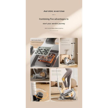 Gym Foldable Elliptical Machine with Handle 4