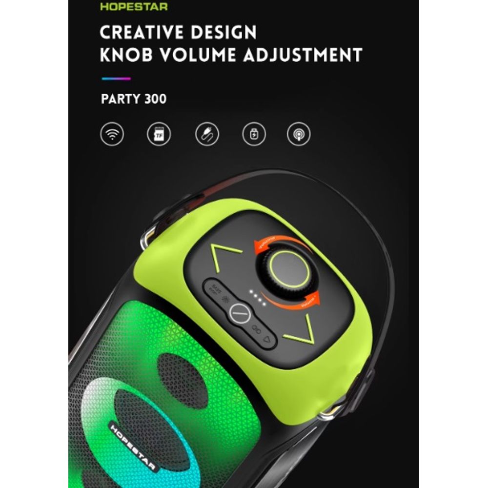 HOPESTAR 80W Wireless Dj Bass Speaker 6