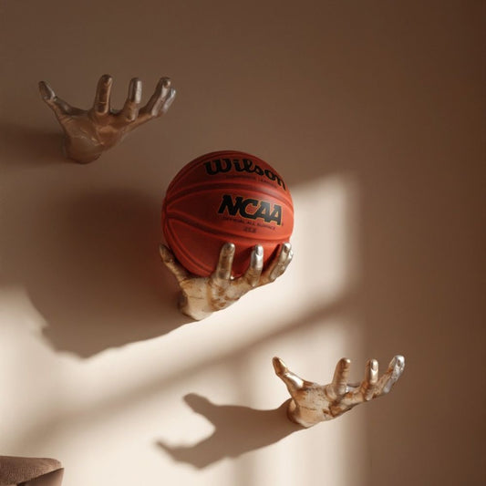 Hand Shaped Sports Ball Wall Mounting Display 2