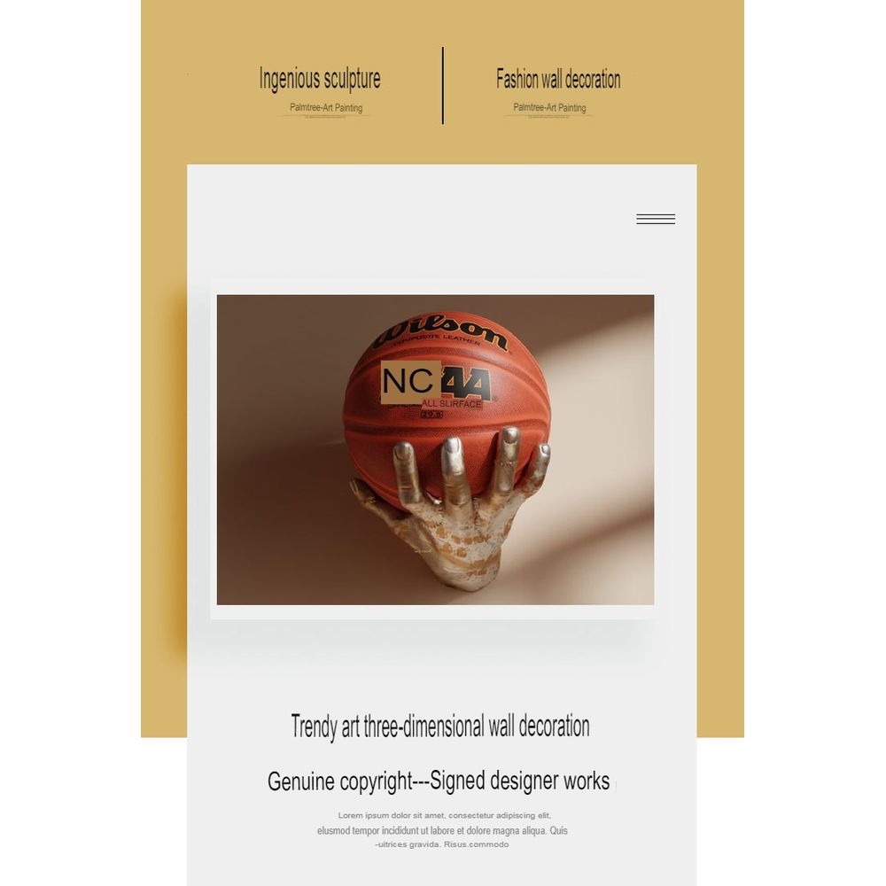 Hand Shaped Sports Ball Wall Mounting Display 4