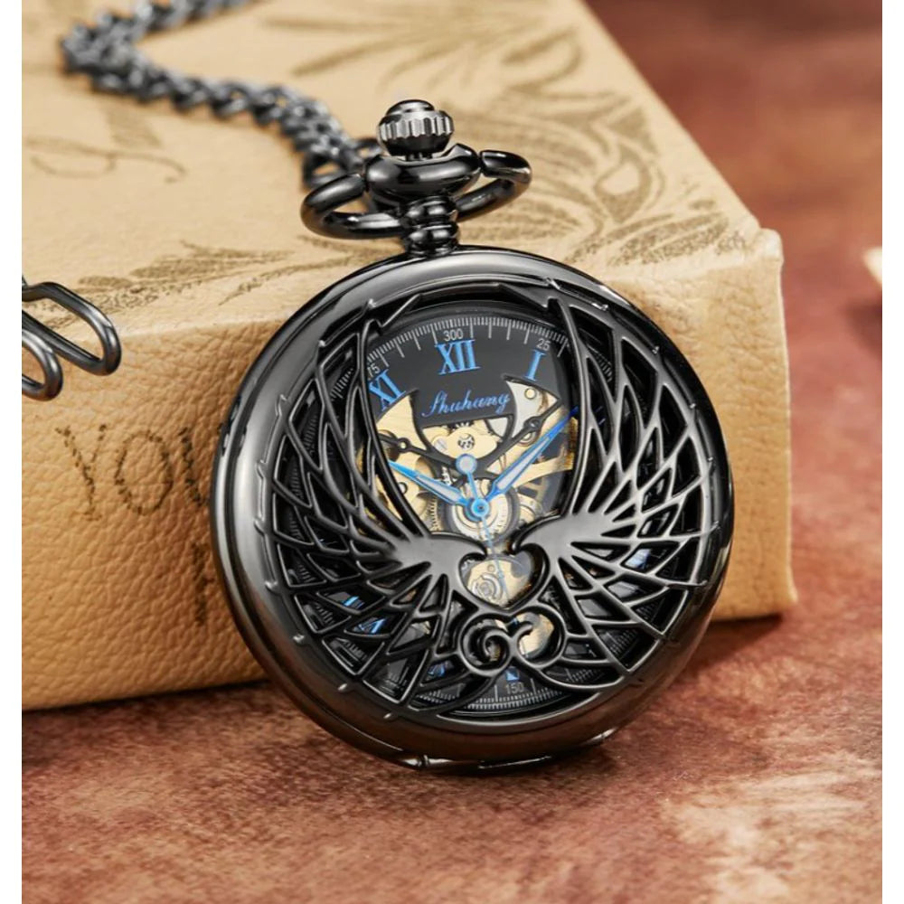 Heart shaped Mechanical Pocket Watch 1