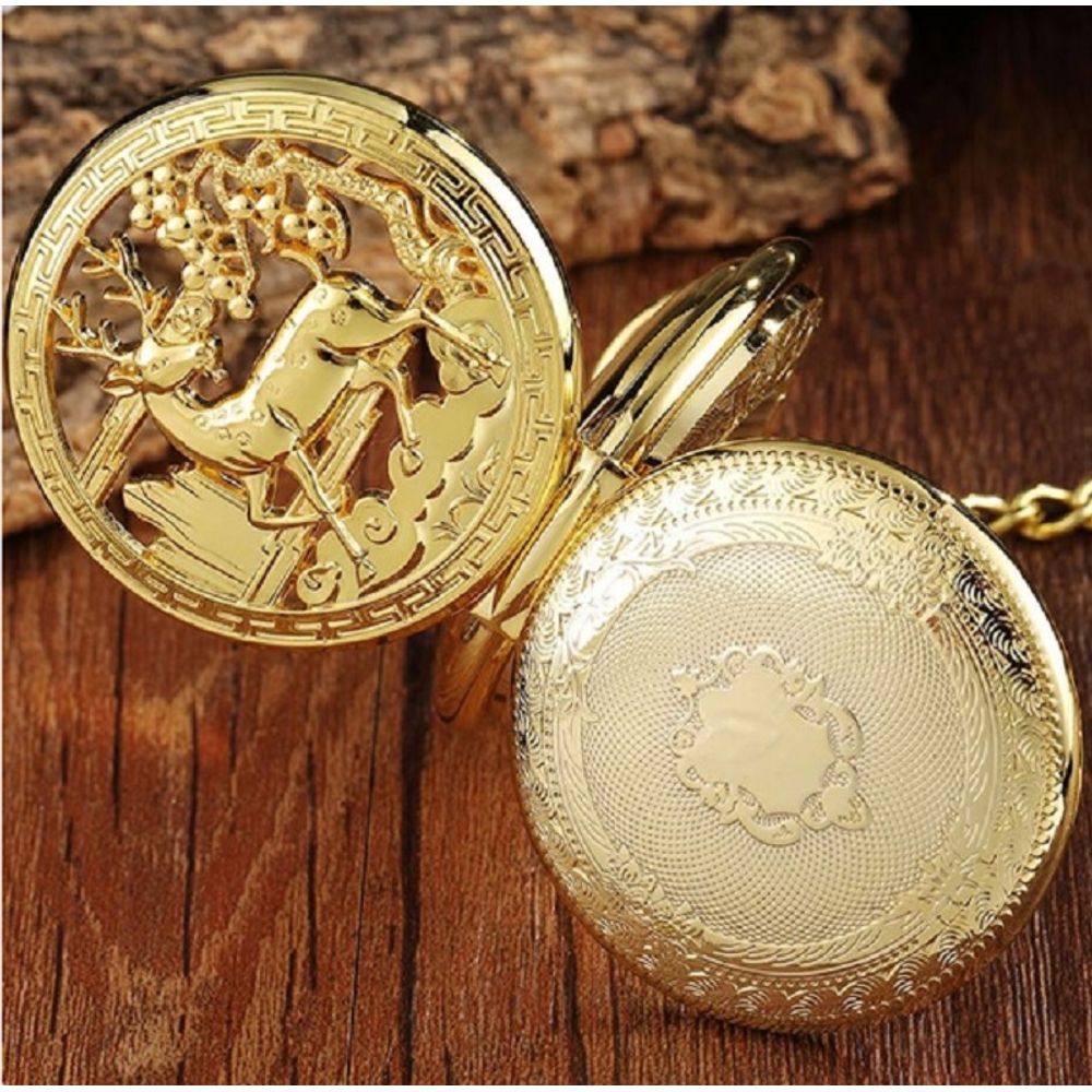Hollow Carved Mechanical Pocket Watch 2