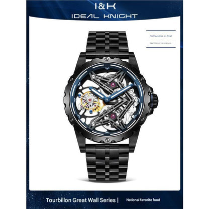 IDEALKNIGHT Tourbillon Automatic Mechanical Mens Watch 3