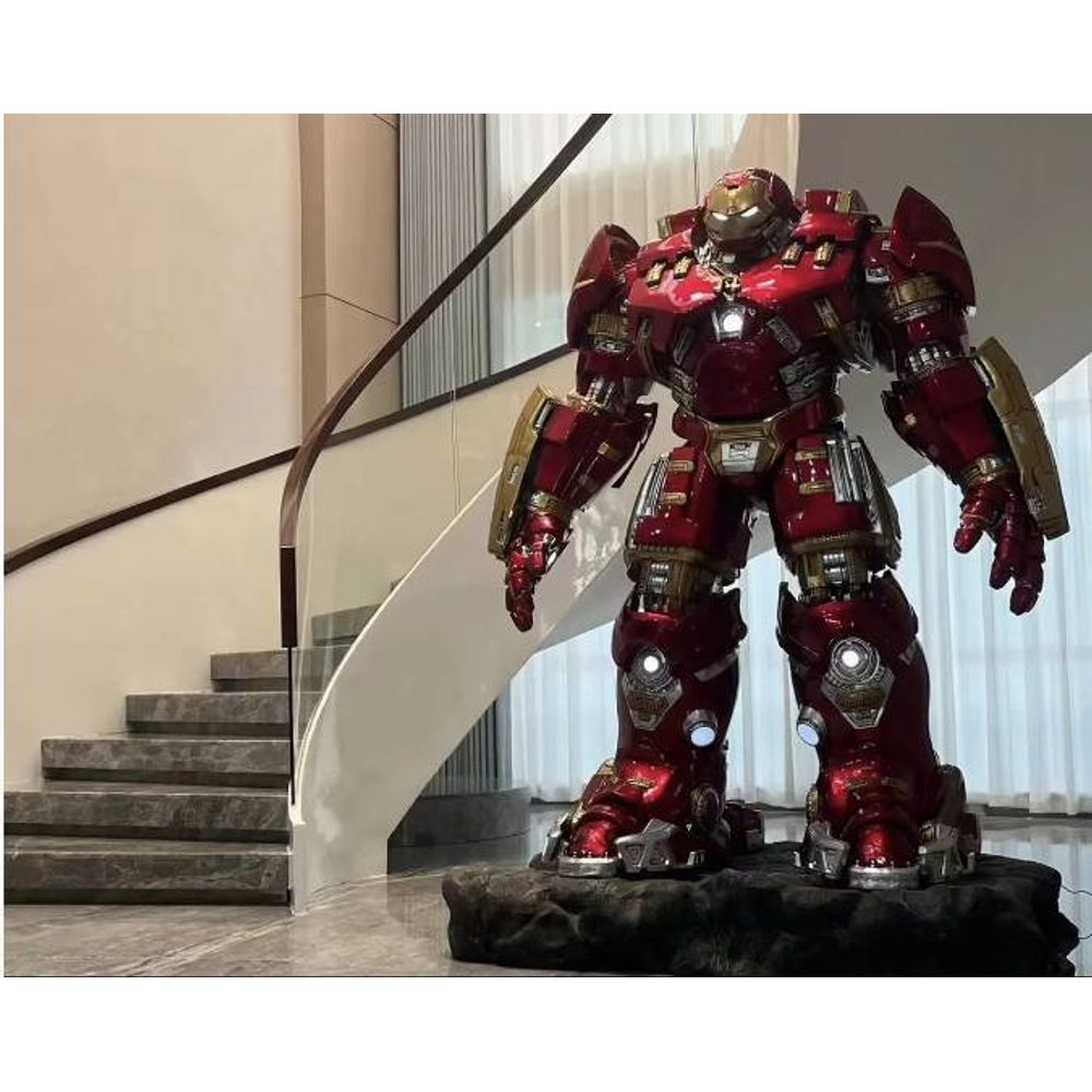 Iron Man Mark 44 Hulkbuster 215CM LED Statue with Base 3