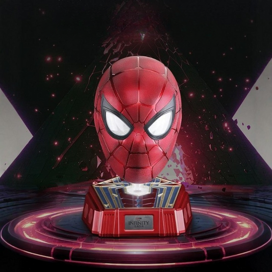 Iron Spiderman 1:1 Wearable Helmet with Display Base 1