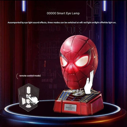 Iron Spiderman 1:1 Wearable Helmet with Display Base 3