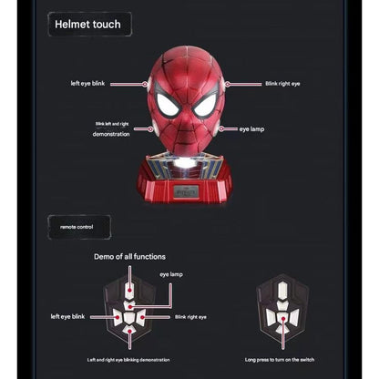 Iron Spiderman 1:1 Wearable Helmet with Display Base 8