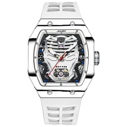 JINLERY Ironman Barrel-Shaped Luminous Mechanical Watch 3