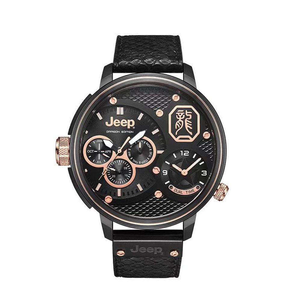 Jeep Wrangler Black Dial Strap Watch 1