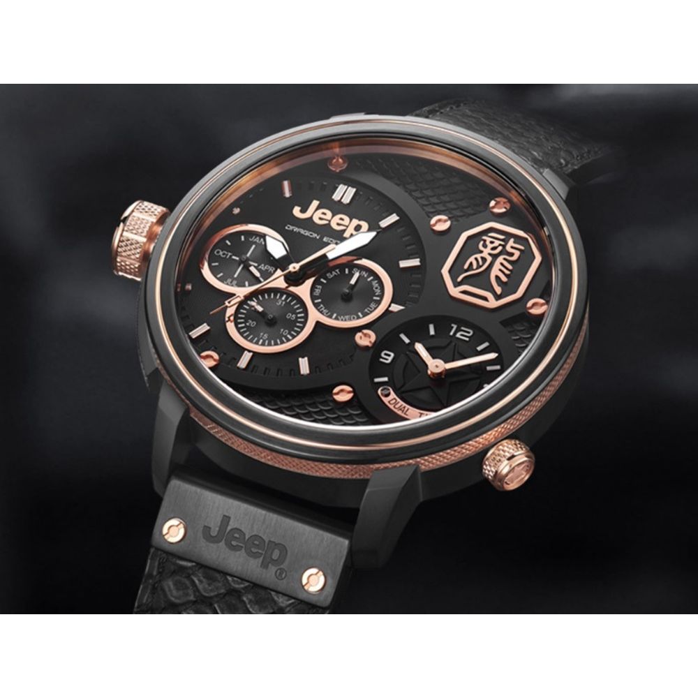 Jeep Wrangler Black Dial Strap Watch 5