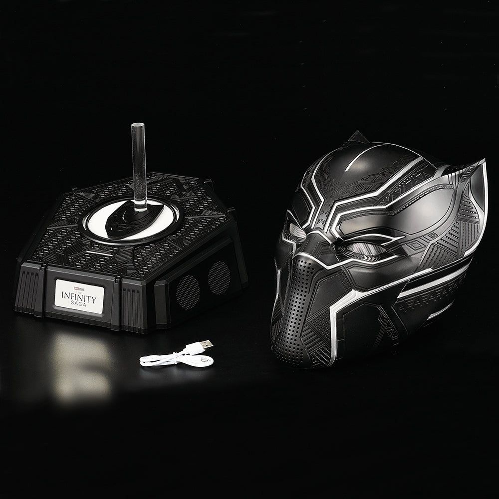 Killerbody Black Panther Helmet with Bluetooth Speaker Base 6
