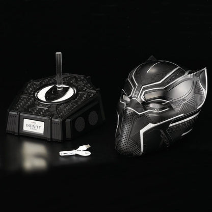 Killerbody Black Panther Helmet with Bluetooth Speaker Base 6