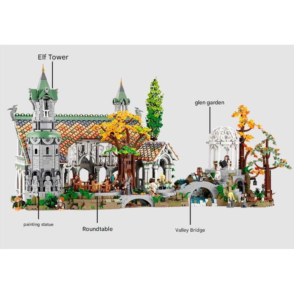 LEGO 10316 The Lord of the Rings Rivendell Building Blocks Set 6