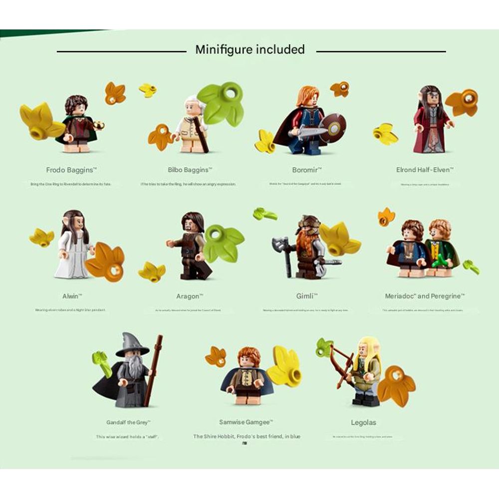 LEGO 10316 The Lord of the Rings Rivendell Building Blocks Set 7