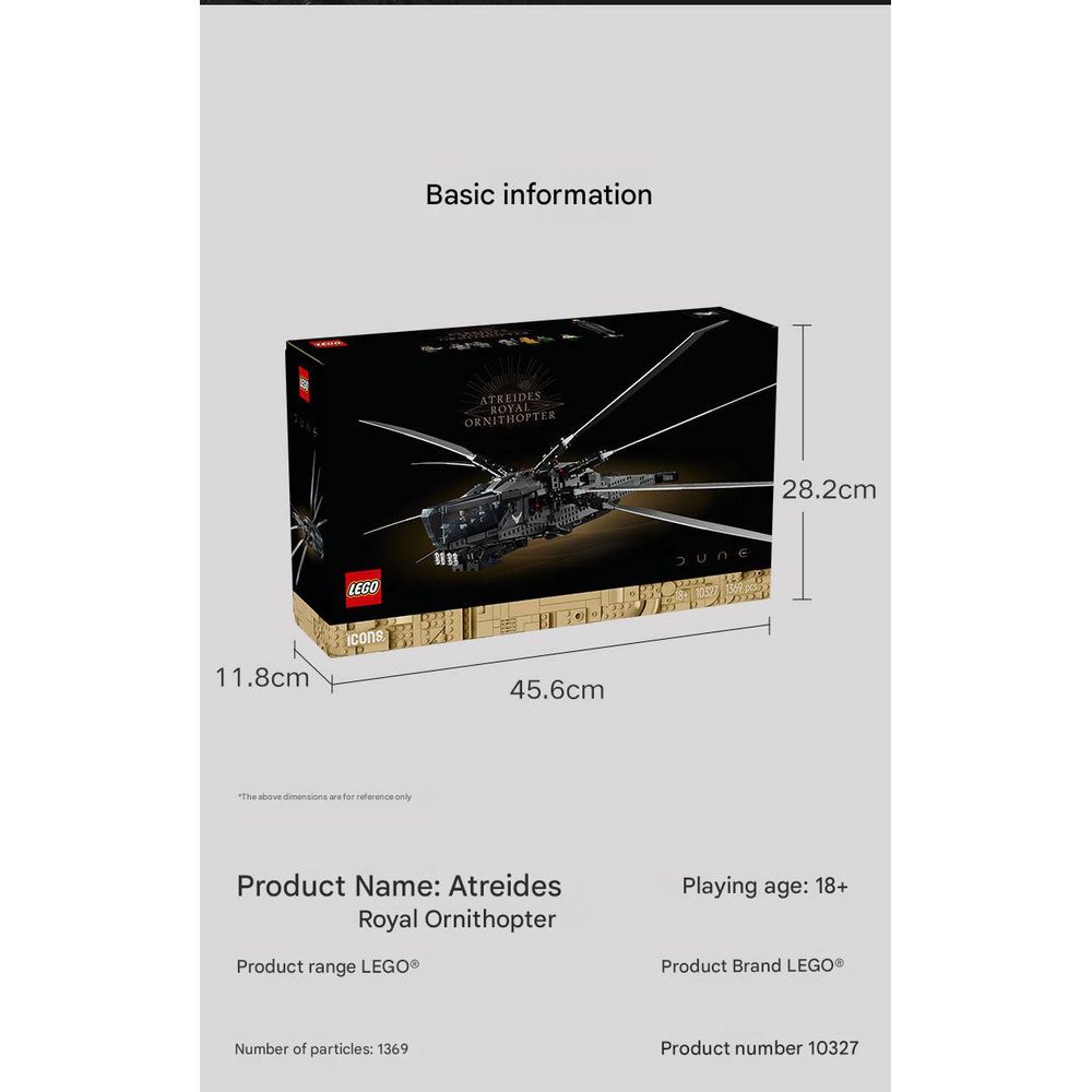 LEGO 10327 Dune Atreides Royal Ornithopter Blocks Set 9