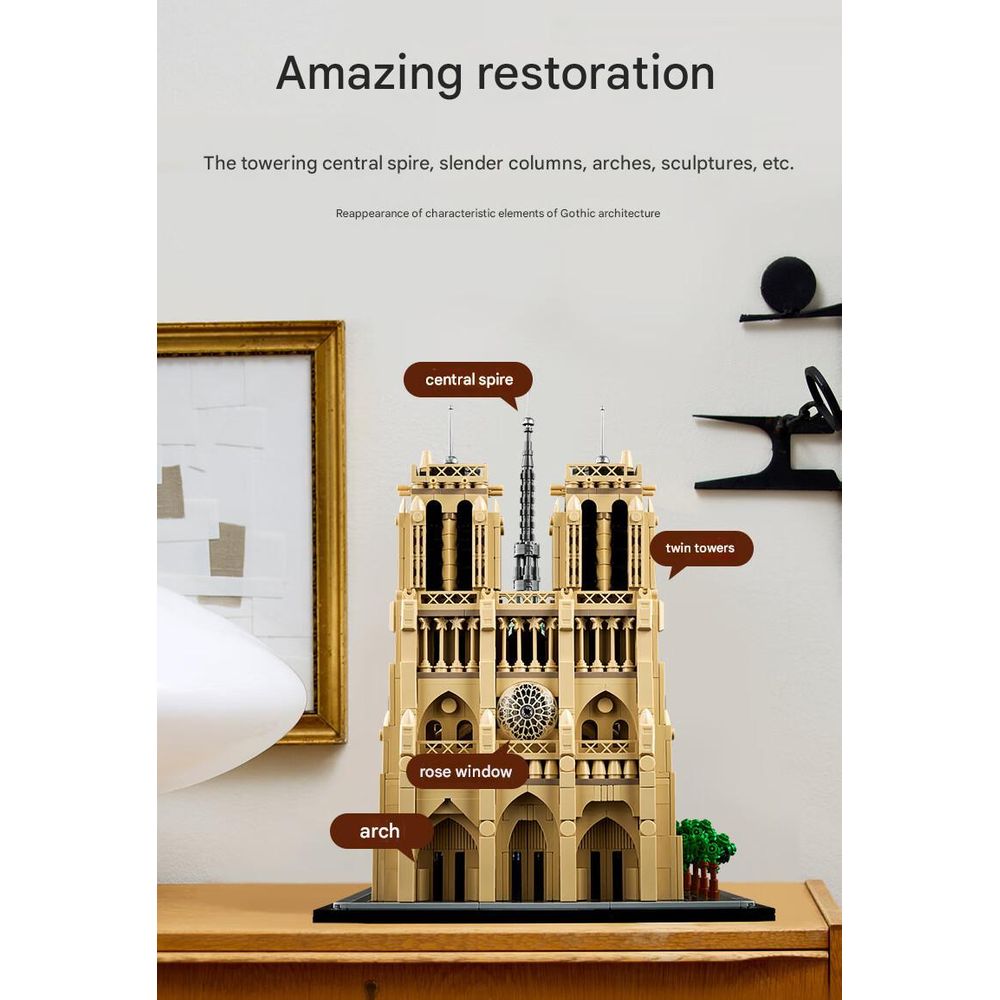 LEGO 21061 Architecture Notre Dame de Paris Building Blocks Set 3