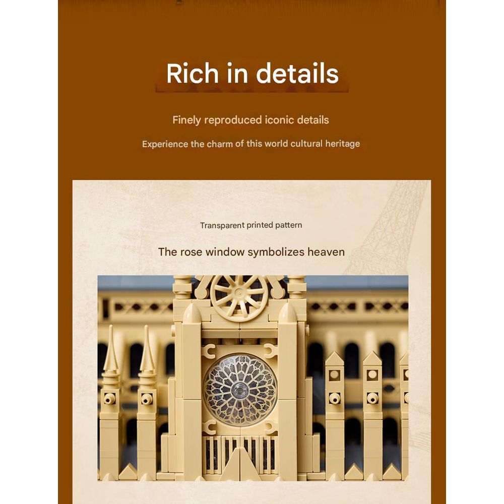 LEGO 21061 Architecture Notre Dame de Paris Building Blocks Set 4