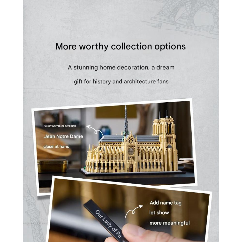 LEGO 21061 Architecture Notre Dame de Paris Building Blocks Set 7