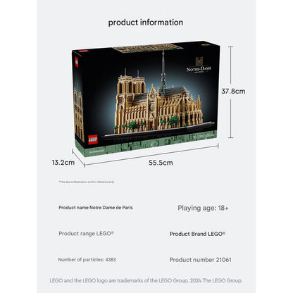 LEGO 21061 Architecture Notre Dame de Paris Building Blocks Set 8