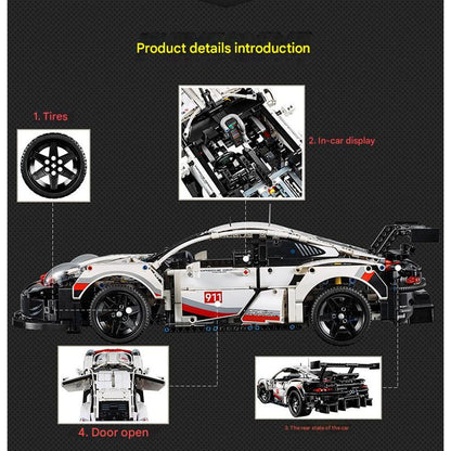 LEGO 42096 Porsche 911 RSR Car Building Blocks Set 5