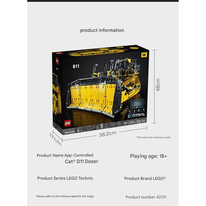 LEGO 42131 Caterpillar D11 RC Bulldozer Model Building Block Set 9