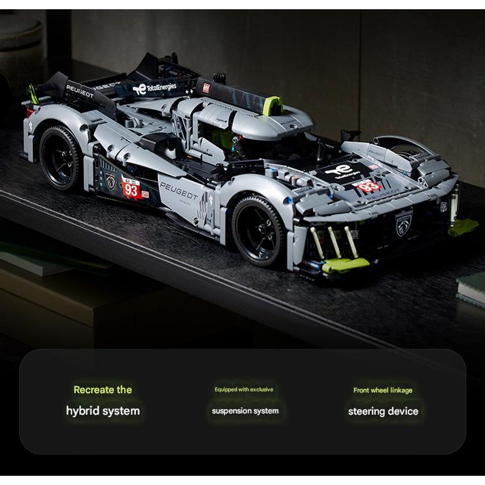 LEGO 42156 Peugeot Super Sports Car Building Blocks Set 6