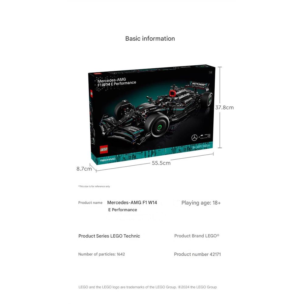 LEGO 42171 Mercedes AMG Petronas Car Building Block Set 9