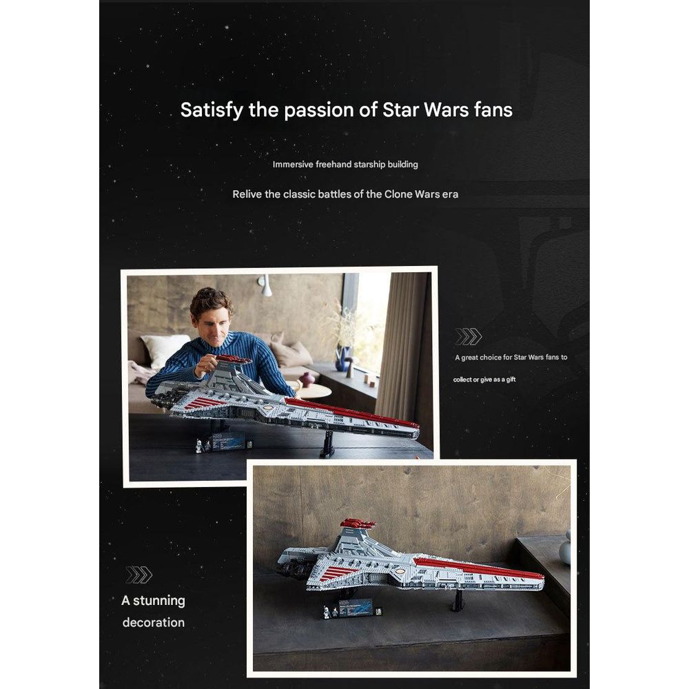 LEGO 75367 UCS Hunter Class Star Destroyer Building Block Set 7