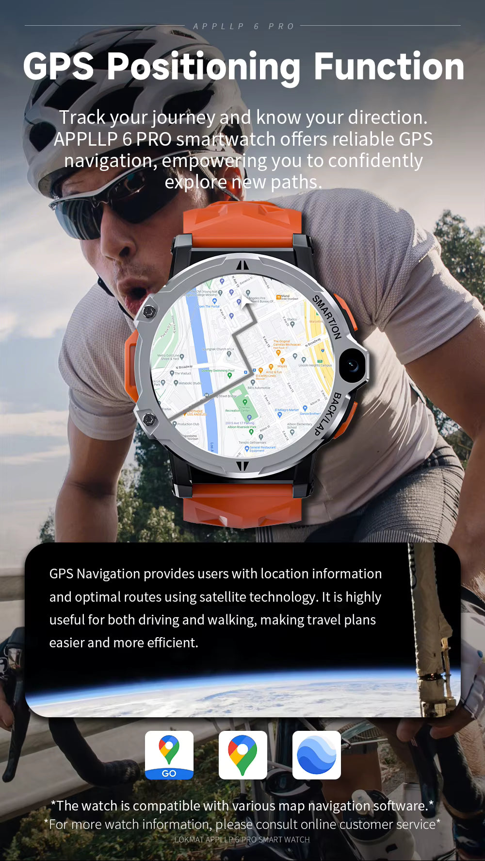 LOKMAT APPLLP 6 Pro Smart Watch 3+64GB 12