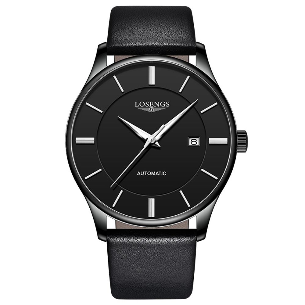 LOSENGS Automatic Genuine Leather Belt Mechanical Watch 1