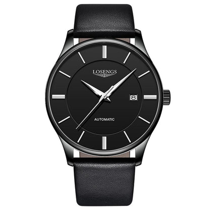 LOSENGS Automatic Genuine Leather Belt Mechanical Watch 1