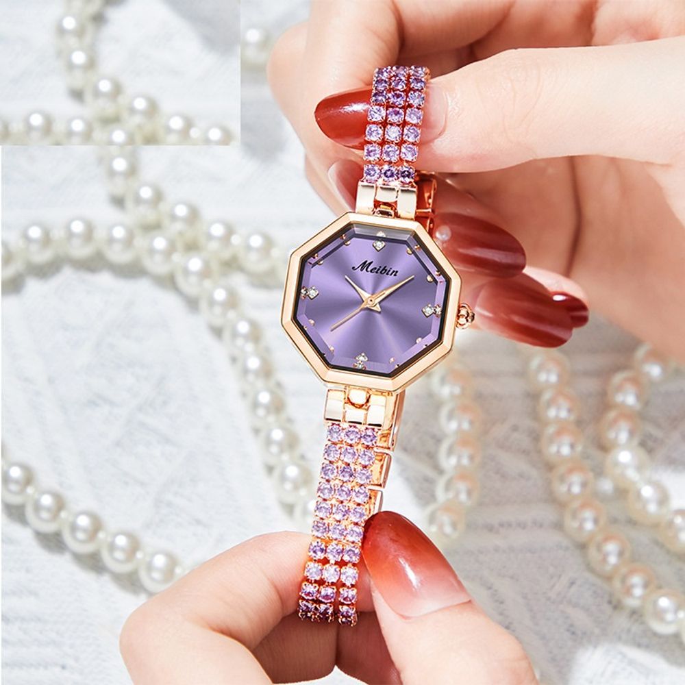 Ladies Bracelet Octagonal Watch 2