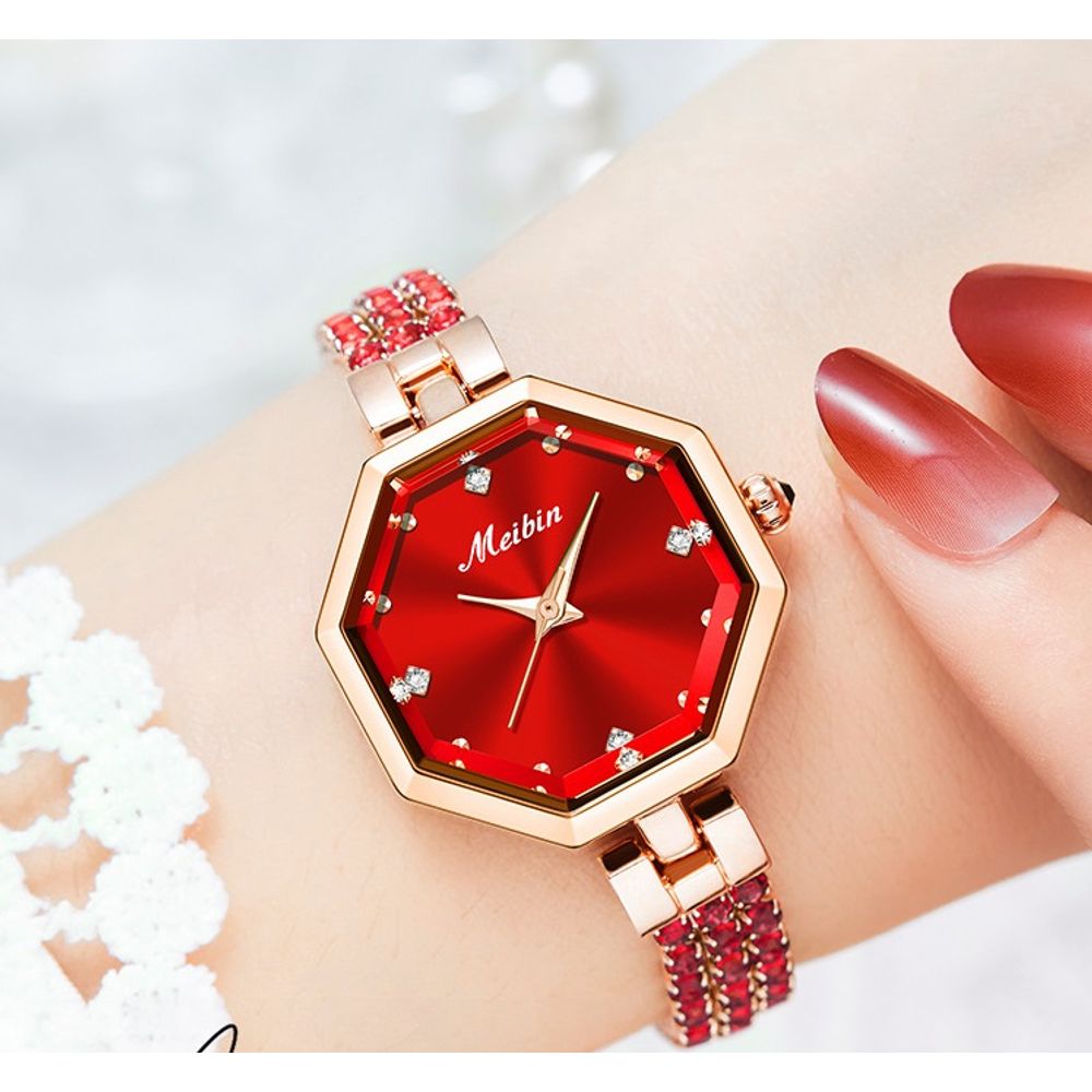Ladies Bracelet Octagonal Watch 6