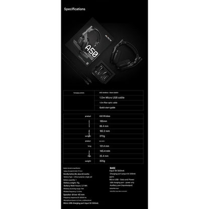 Logitech Astro A50 7.1 Channel Wireless Gaming Headset 9