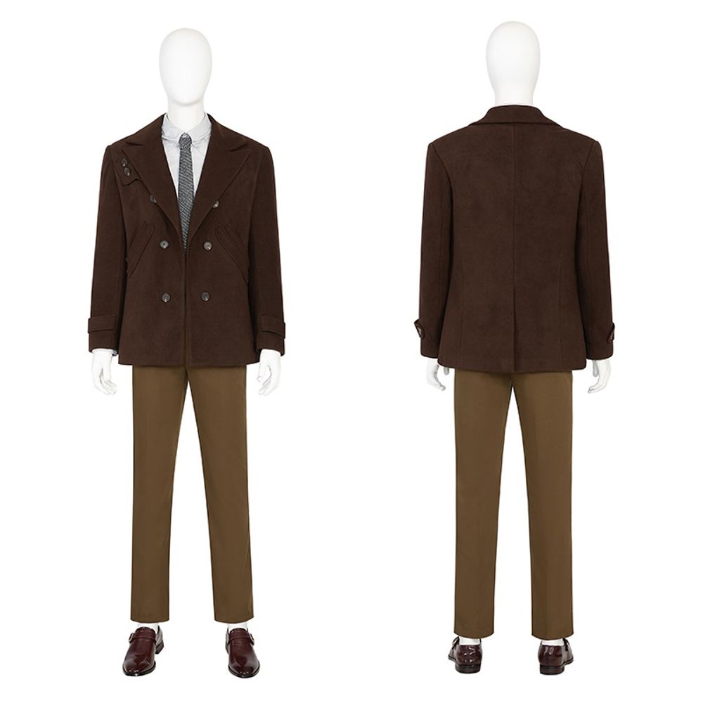 Loki 2 Brown Suit Cosplay Costume 2