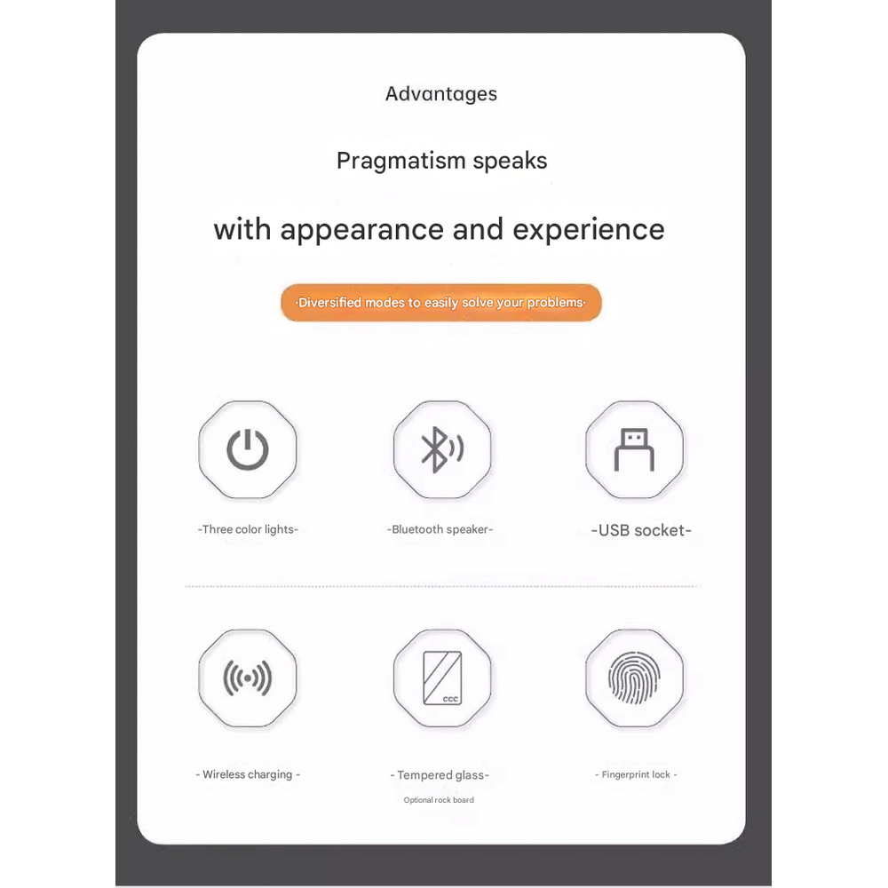 Luxury Bluetooth Audio Bedside Cabinet 5