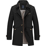 Mens Casual Pure Cotton Long Jacket 1