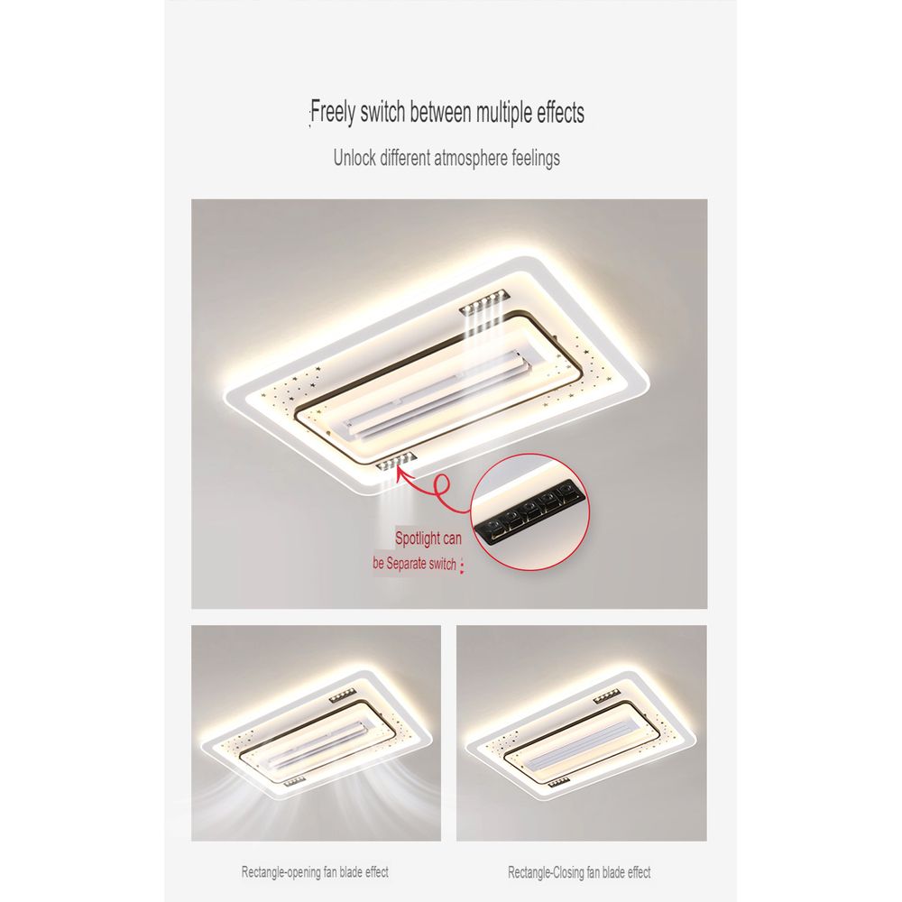 Minimalist Bladeless LED Ceiling Fan 2