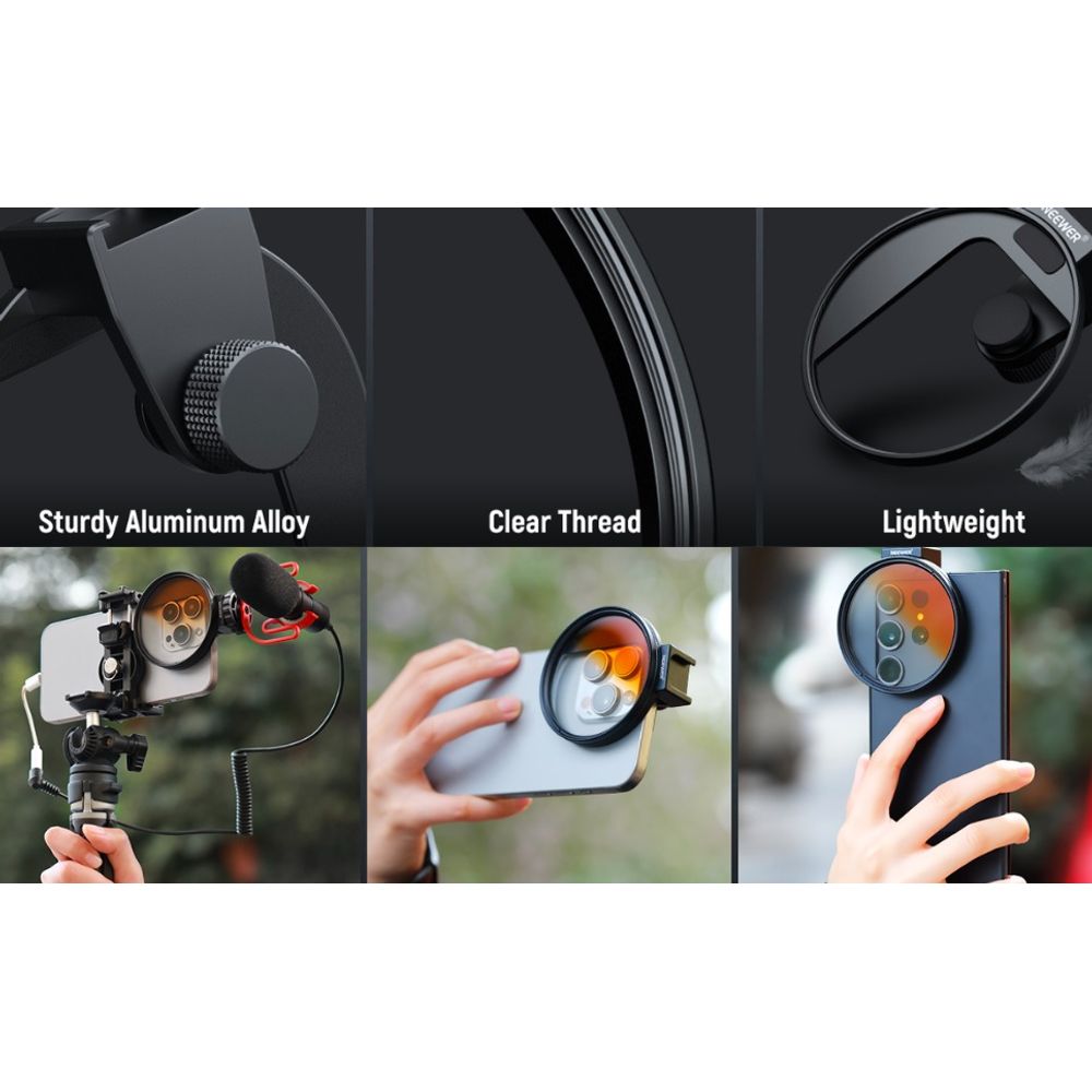 NEEWER Upgraded 67mm Phone Filter Mount 5