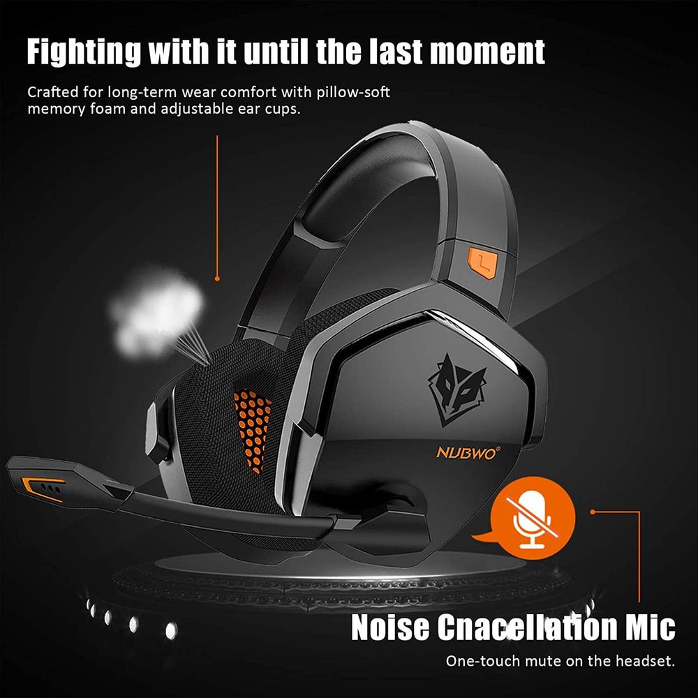 NUBWO G06 2.4G Wireless Bluetooth Gaming Headset 7