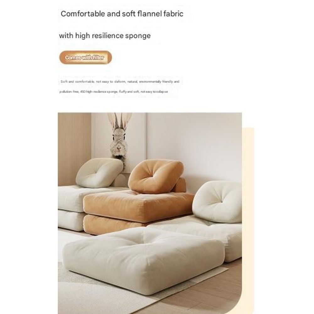 Nordic Small Fabric Sofa Bed 5