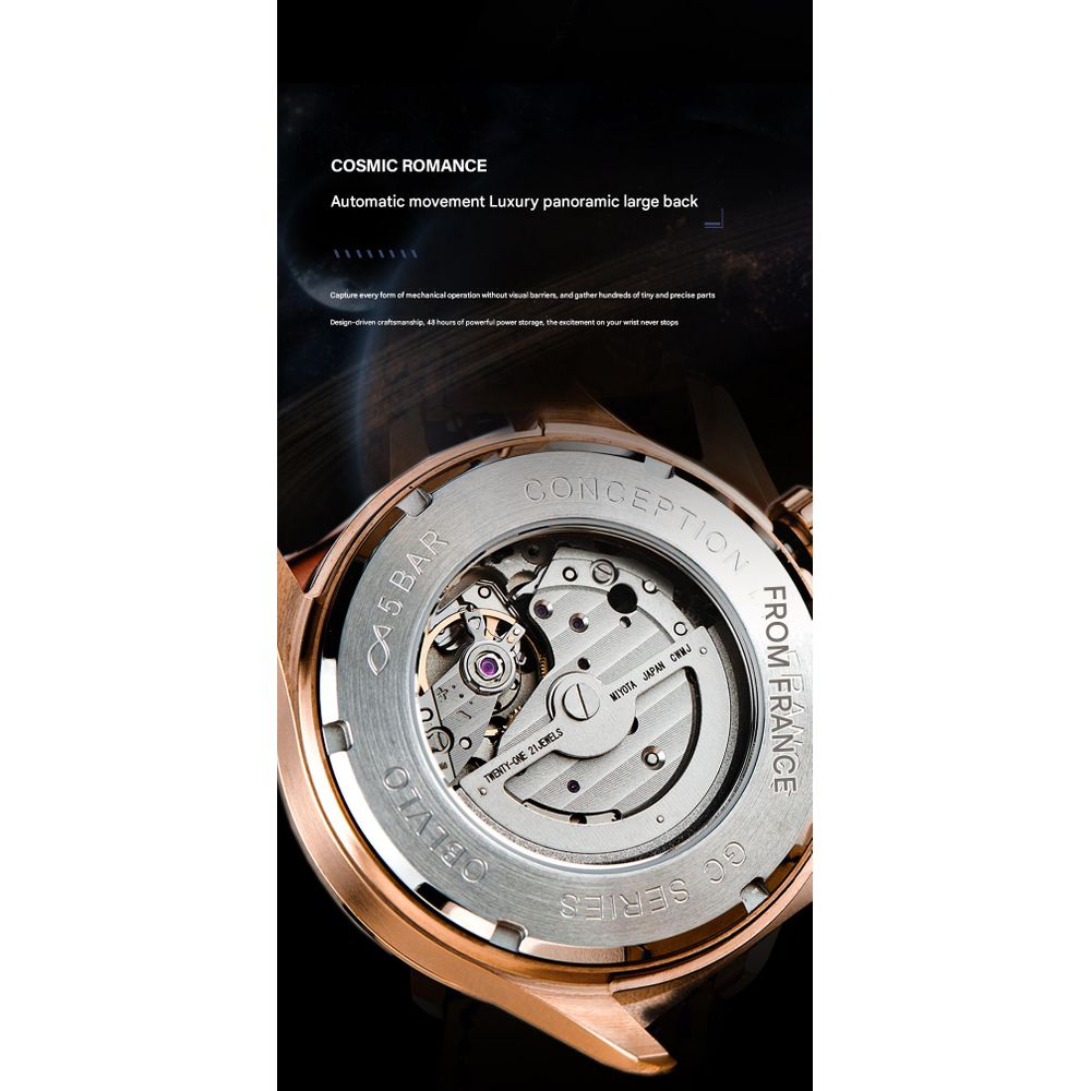 OBLVLO Men's Automatic Watch 5