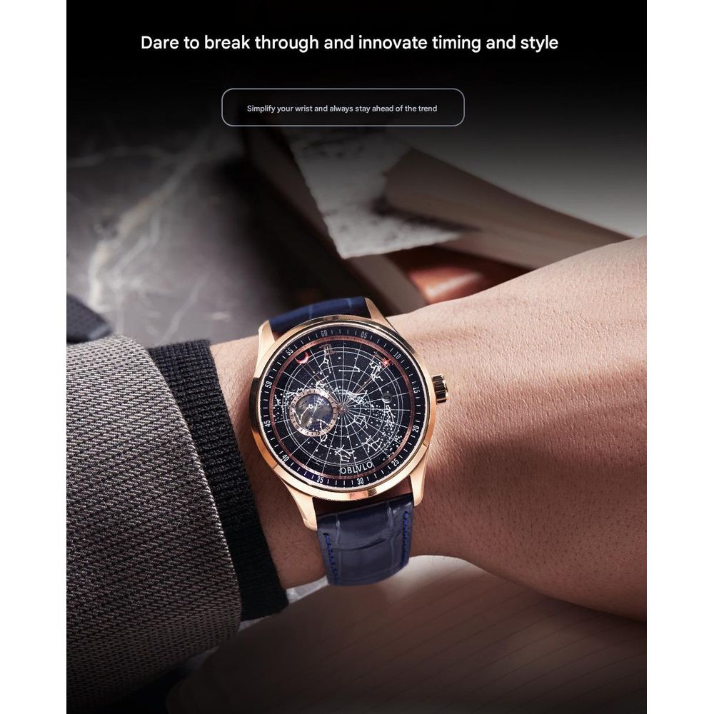 OBLVLO Men's Automatic Watch 6