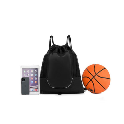 Oxford Sports Drawstring Backpack with Net Bag 2