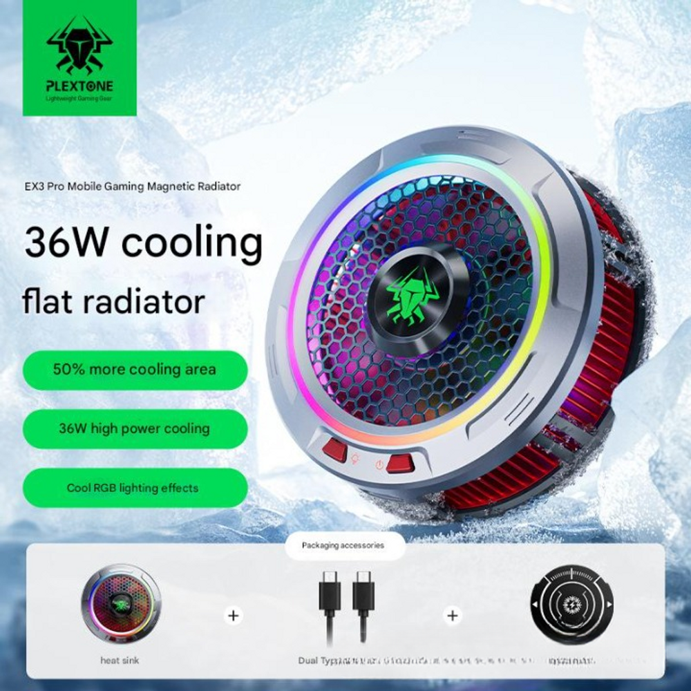 PLEXTONE EX3 Pro 36W Magnetic Phone Cooler 4
