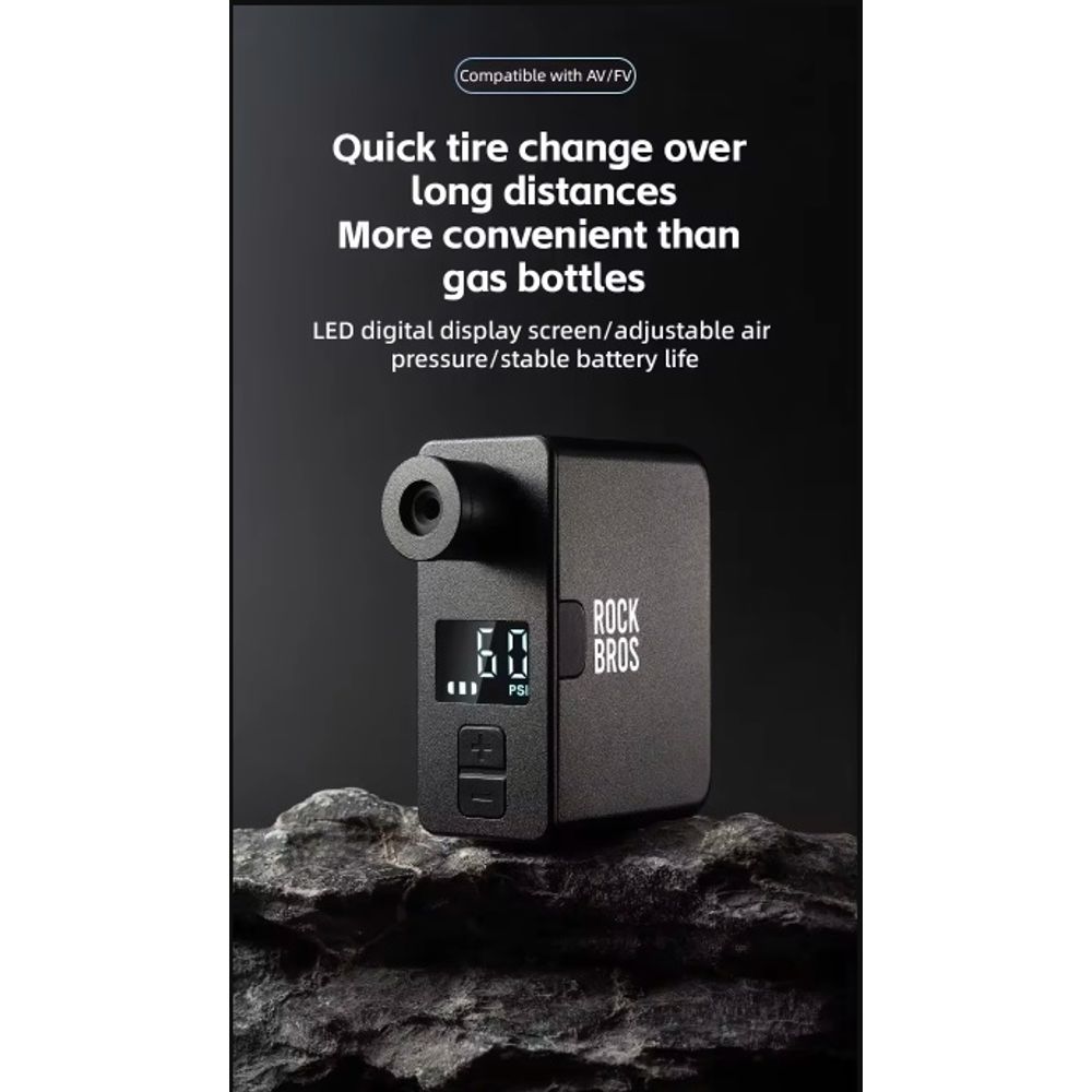 ROCKBROS Mini Electric Air Pump Inflator 3