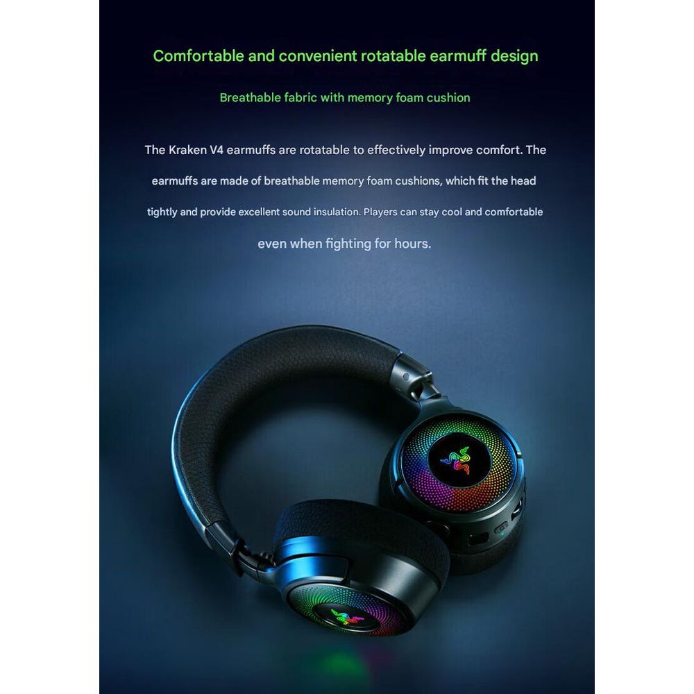 Razer Kraken V4 Wireless Bluetooth Gaming Headset 5