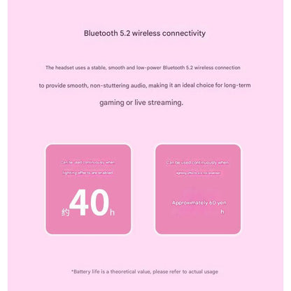 Razer Monster Cute Cat V2 BT Crystal Wireless Bluetooth Headset 8